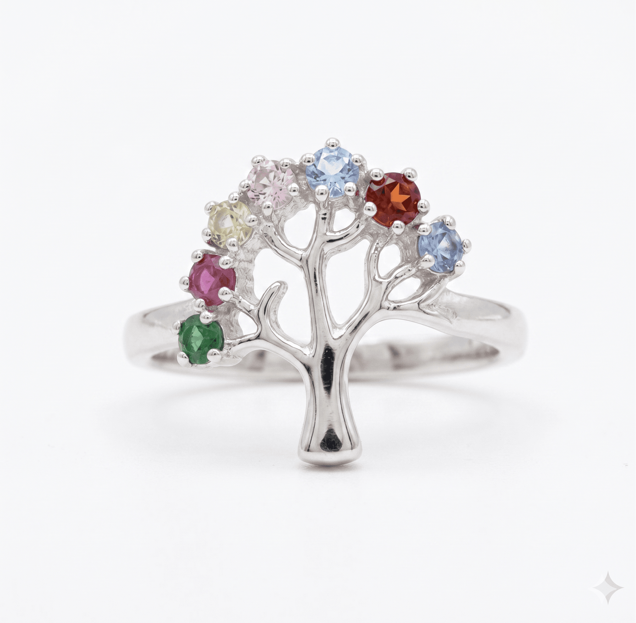 Anillo Zirconias Multicolor