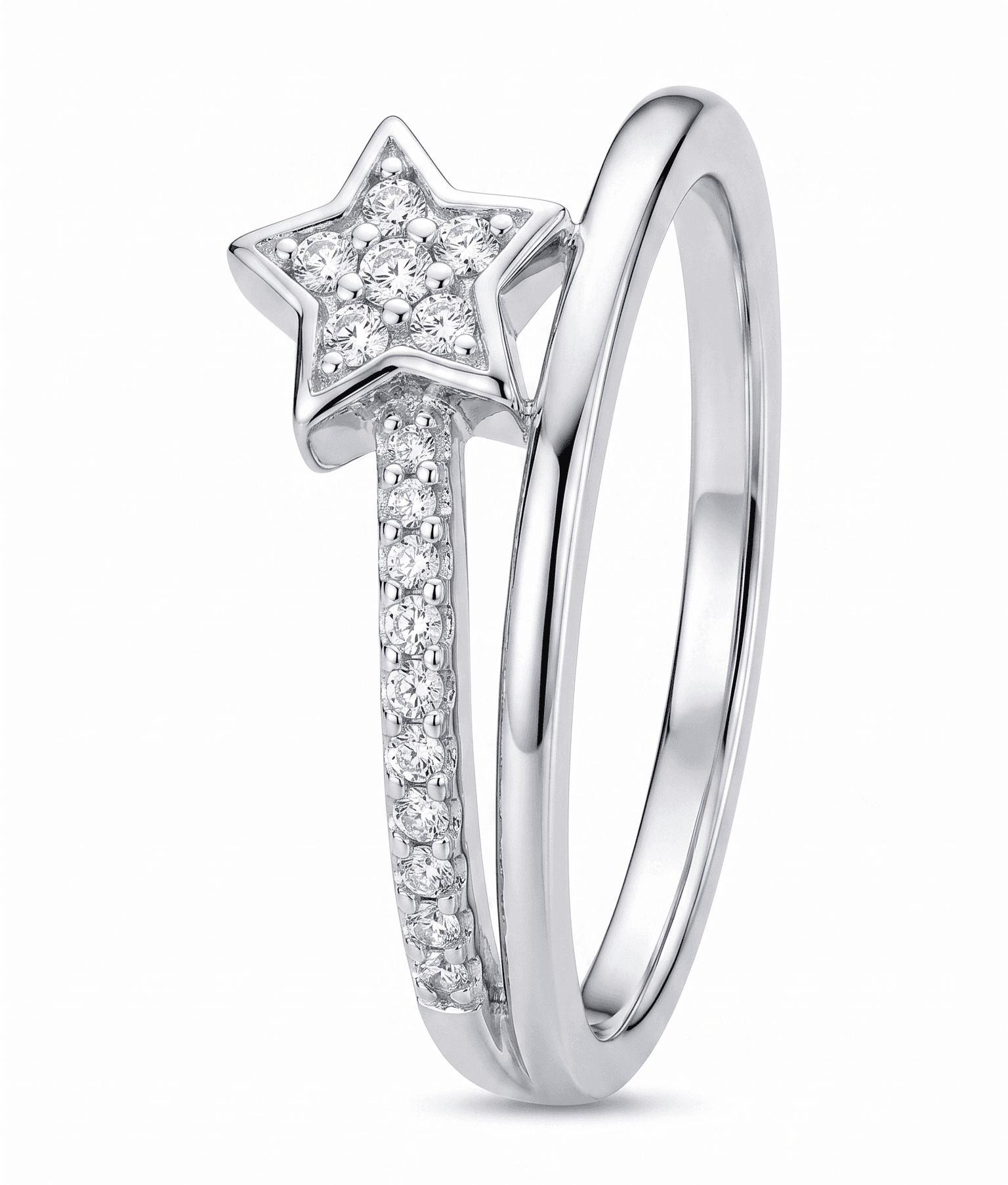 Anillo Zirconias Fino