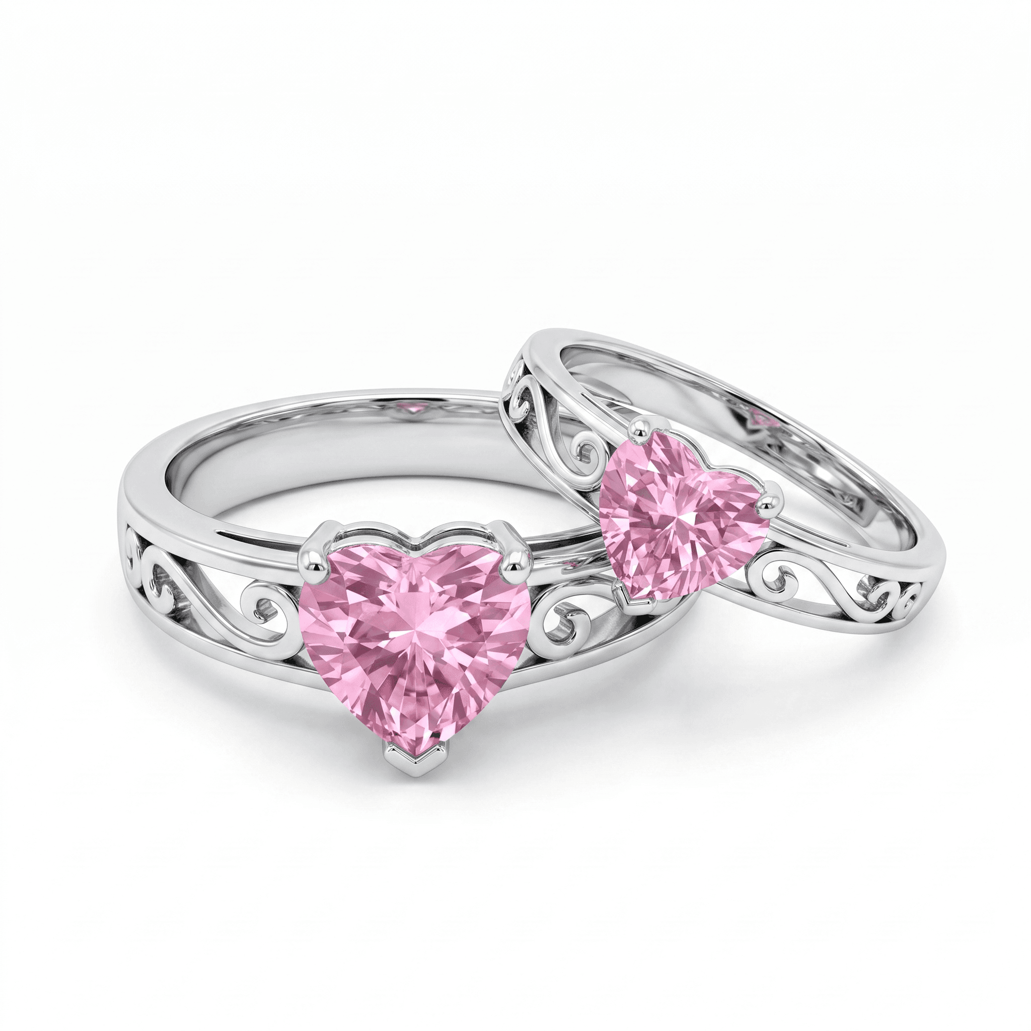 Anillo Zirconias Corazón